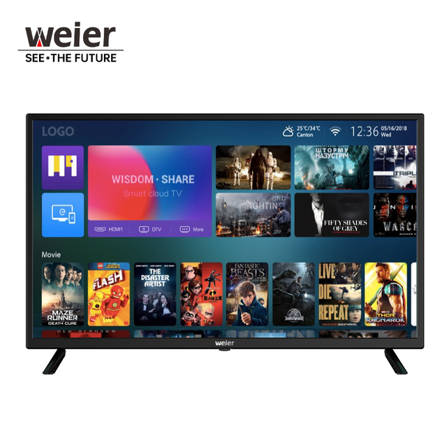 Weier Hot 32 50 55 Inch Smart TV LED Television Cheap Flat Screen LED TV LCD 32 40 42 50 65 Inch 4K LED Android Smart TV