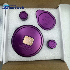 ฝาครอบหม้อน้ำอะลูมิเนียมอโนไดซ์ FlowTech + ฝาครอบแอร์ + ฝาครอบแหวนรอง 3 ชิ้น สำหรับ Honda Civic Type R FL5 2022+ ชุดแต่งฝาครอบช่องเครื่องยนต์ - Product Image 2