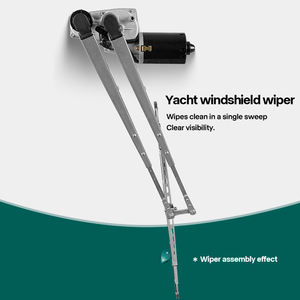 ชุดมอเตอร์ปัดน้ำฝนกระจกหน้ารถ12V 24V ระบบปัดน้ำฝนเรือยอร์ชแบบปรับได้พร้อมแขนและใบมีด - Product Image 5