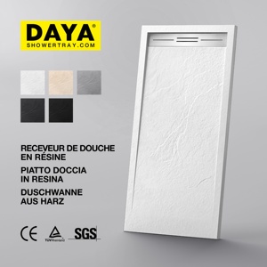 Quadrant de salle de bains personnalisé Prix italien Receveur de <span class=keywords><strong>douche</strong></span> Walk-in Stone Resin Marble Receveur de <span class=keywords><strong>douche</strong></span> en résine Pied de <span class=keywords><strong>douche</strong></span> - Product Image 1