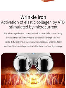 Masajeador eléctrico Facial personalizado, rodillo de vibración, Rodillo doble para el cuello y las arrugas del cuello, dispositivos de belleza para estiramiento de la piel - Product Image 6