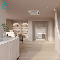 Meuble de rangement LED étanche et écologique sur mesure pour salon de beauté, présentoir OEM pour spa commercial