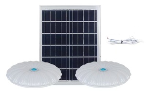 Plafonnier Solaire Haute Luminosité 20 m² Irradié 5730 20W 40W avec Panneau Photovoltaïque 6V d'Urgence RGB OIR 12V 24V - Product Image 3