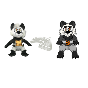 Costume Anime gatto ragazza peluche bambola-coda doppia cappello rosso bianco vestito Super morbido fodera in maglia peluche giocattolo imbottito per collezionisti - Product Image 5