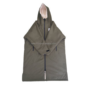 Poncho à <span class=keywords><strong>langer</strong></span> personnalisé pour l'équitation, imperméable et coupe-vent, doublé de <span class=keywords><strong>sherpa</strong></span>, avec fente latérale - Product Image 4