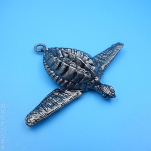 Pendentif tortue rétro en alliage de nickel antique pour la fabrication de colliers, forme irrégulière DZ20230824 - Product Image 3