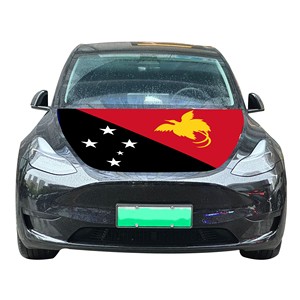 Housse de capot de voiture avec drapeau de la Papouasie-Nouvelle-Guinée, housse de capot de moteur de voiture avec drapeau, vente en gros, personnalisable, résistante à l'usure et durable - Product Image 3