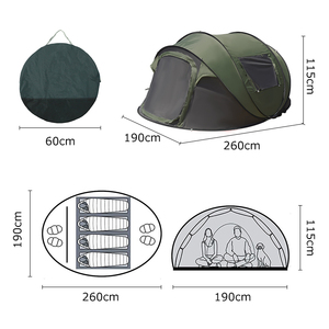 HOMFUL toptan açık büyük otomatik anında çadır su geçirmez kamp çadırları Pop Up çadır - Product Image 3
