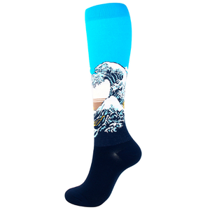 Calcetines de compresión de 20-30 MmHg para hombre, pintura de Van Gogh, presión firme creativa, circulación, soporte ortopédico, <span class=keywords><strong>medias</strong></span>, calcetines de manguera - Product Image 3