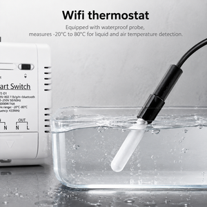 Interruptor Inteligente de Control Climático Tuya de 16A - Sensor de Temperatura y Humedad WiFi de Grado Industrial con Medidor de Energía para Sistemas HVAC - Product Image 4