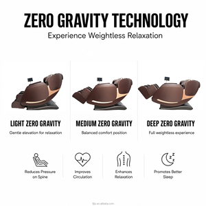 เก้าอี้ไทจีเซียงรุ่นขายดีที่สุด 3D Track Zero Gravity Recliner พร้อมระบบสแกนร่างกายและนวดชิอัตสึ - Product Image 5