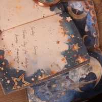 JAI IMAN Kit de carnet de notes vintage A5 de 96 pages avec deux marque-pages, idéal pour journal créatif et agenda
