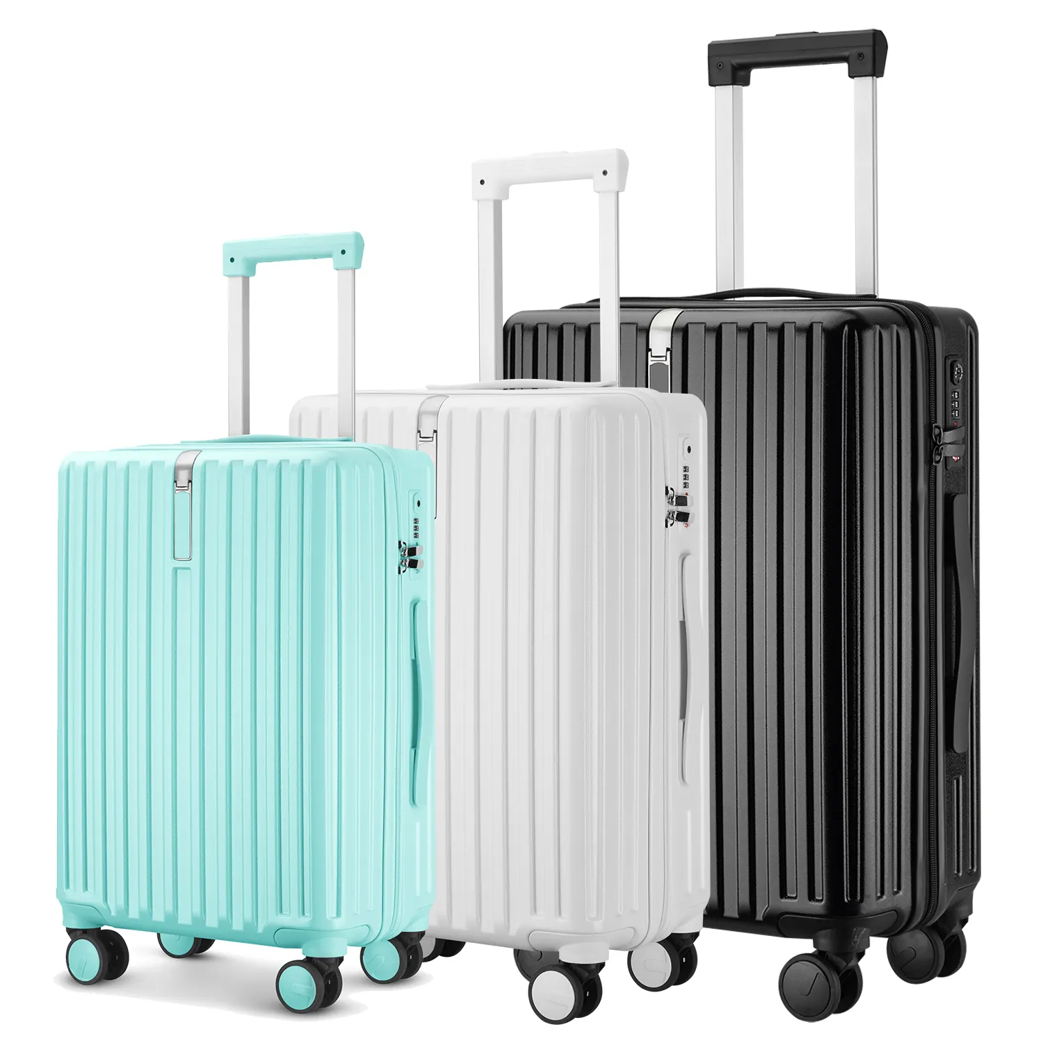 BINHAO 3019HA 20''24''28'' Fashion InfluencersTravel Luggage TSA Lock 3 Pieces PC Suitcase Factory Trolley Luggage Sets