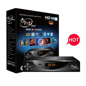 TNTSTAR صندوق عرض رقمي Scart H.264 P HD جهاز استقبال أرضي تلفزيون USB SD HD IR + جهاز تحكم عن بعد عرض رائع