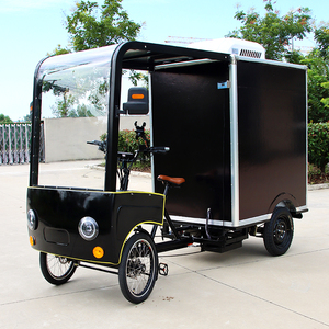 Vélo cargo <span class=keywords><strong>électrique</strong></span> à quatre roues avec glacière, longue autonomie, <span class=keywords><strong>pour</strong></span> livraison urbaine, avec toit de chargement - Product Image 4