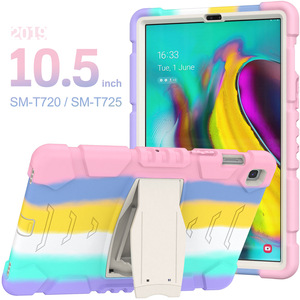 Étui de protection robuste en <span class=keywords><strong>silicone</strong></span> coloré pour <span class=keywords><strong>tablette</strong></span> militaire, avec support pliable, pour <span class=keywords><strong>Samsung</strong></span> Galaxy Tab <span class=keywords><strong>S5e</strong></span> 10.5 T720/T725 - Product Image 5