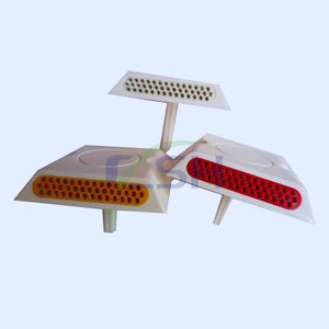Fácil de usar PVC IP68 Highway All Traffic Warning Street Safety Road Sign Plastic Road Studs - Product Image 1