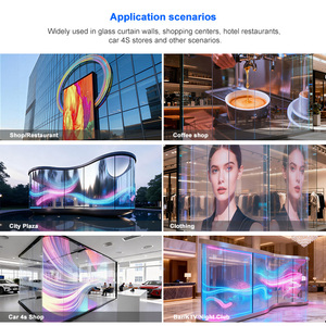 Pantalla LED de Malla Flexible Delgada, Adhesiva para Cristal, Ventanas, Suave y Enrollable - Product Image 6