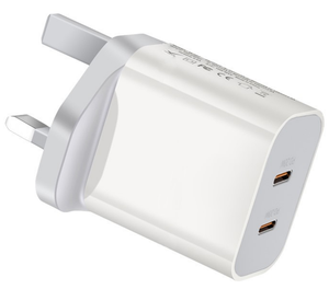 40W anh kép USB Loại C PD tường Du lịch Sạc Bộ chuyển đổi điện - Product Image 2