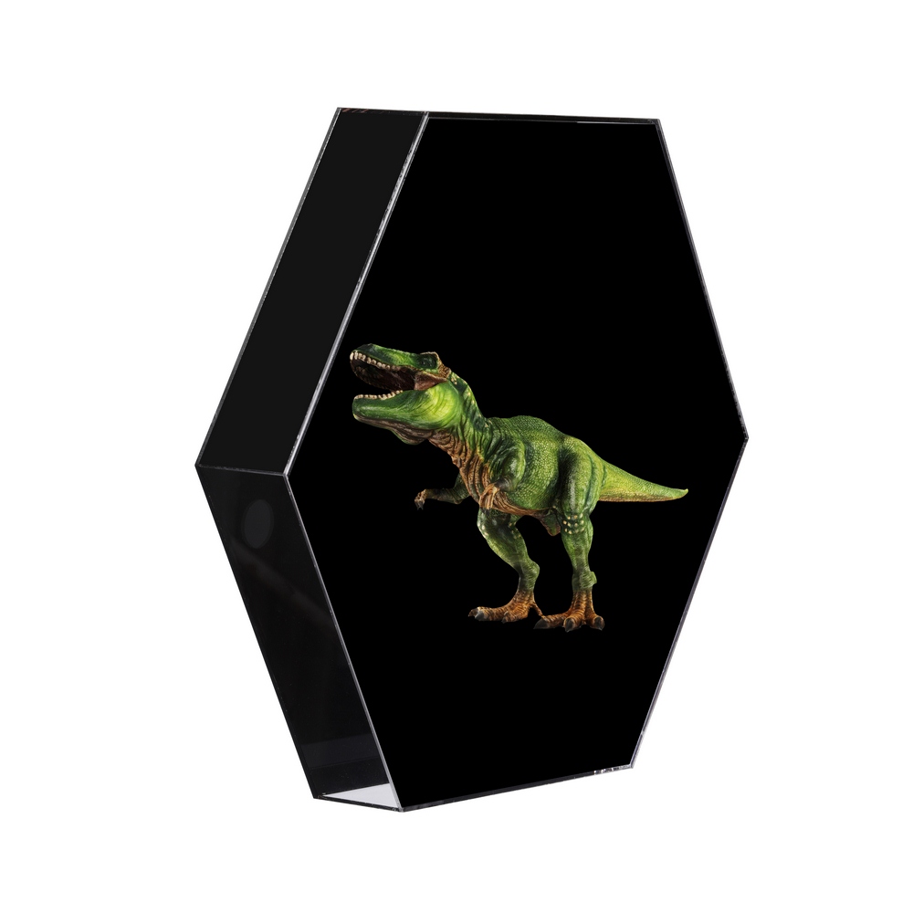 Hexagon 3D Holografische Projector Licht Wifi/Plug-In Reclame Display Fan Imaging Lamp Externe Bt Informatie Aanwijzingen