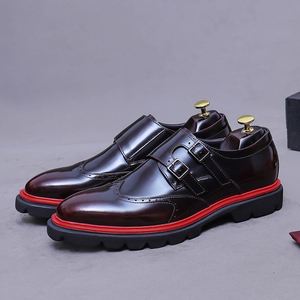 Zapatos Derby Casuales para Hombre, Estilo Retro Americano, de Cuero Genuino, con Punta de Canguro, Antideslizantes, para Exteriores - Product Image 1