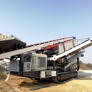 High Efficiency Linear Crawler Mobile Screening Plant Tracked Vibrating Screen for Ore <b>Aggregate</b> Sand SCFTCration CE Certified - Product Image 4