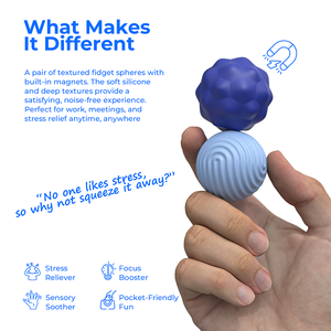 Jouet sensoriel en silicone, balle magnétique <span class=keywords><strong>anti</strong></span>-<span class=keywords><strong>stress</strong></span>, jouet <span class=keywords><strong>anti</strong></span>-<span class=keywords><strong>stress</strong></span> pour l'anxiété, le TDAH, l'autisme, les adultes, cadeau de thérapie - Product Image 4