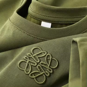 เสื้อยืดผู้ชายแบบเรียบ ผ้าคอตตอน 100% น้ำหนักมาก พิมพ์ลายดิจิทัล คุณภาพสูง แบบถัก สั่งทำได้ น้ำหนัก 200 กรัม ขายส่ง - Product Image 3