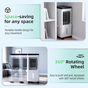 Refroidisseur d'air portable FODFINU, réservoir d'eau de 6,87 gallons, refroidisseur évaporatif 2500 CFM avec télécommande pour la maison et le bureau - Product Image 6