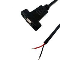 Cable USB Tipo-C Hembra con Conector Pigtail 24AWG, Cable de Alimentación USB-C a Cable Desnudo con Extremo Abierto