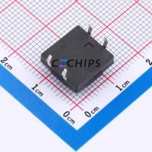 TS018-CBY1EH5.5 Tactile Switch Through hole-4P,12x12mm Switch Single Pole Single Throw Round Button 1.8N Through Hole - Product Image 2