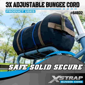 Cordes élastiques réglables Xstrap 3X en caoutchouc 8 mm x <span class=keywords><strong>14</strong></span>-20 <span class=keywords><strong>pouces</strong></span> 132-165 lbs Durables et haute sécurité - Product Image 6