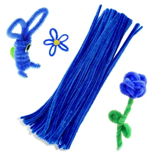 Artes y manualidades para niños Diy Education Toy Blue Pipe Cleaners Chenille Stem
