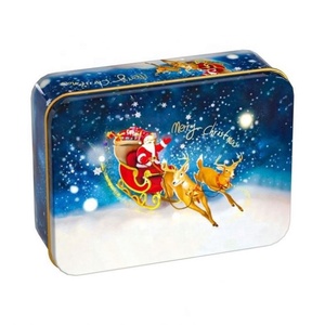 Caja de Metal Rectangular para Cartas de Póquer, Caja de Almacenamiento de Lujo con Diseño de Alce, Latas de Metal de Grado Alimenticio para Regalo - Product Image 3