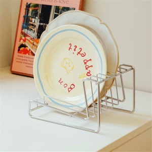 Modern <b>Kitchen</b> Stainless Steel Drain Bowl Dish <b>Rack</b> with Lazy Susan Storage Wall-Mounted Household Storage <b>Rack</b> - Product Image 2
