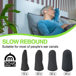 سدادات أذن مخصصة للنوم سدادات أذن سوداء في صندوق كرتون فردي - Product Image 5