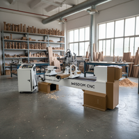 Machine de tournage CNC 4 axes pour le bois avec moteur servo, boîte de vitesses et fraise pour le traitement des pieds de chaise, des pieds de bureau et des formes irrégulières