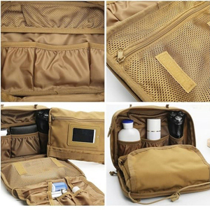 Bolsa de Aseo Táctica DF913 Molle, Organizador de Viaje Portátil de Tela Oxford con Bolsillo de Malla Transparente - Product Image 2