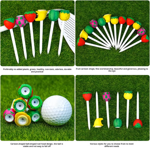 Tee de Golf Ecológico con Forma de Fruta de 83mm, Creativo, de Plástico, de Alta Calidad, Modelo HYT-27, Personalizable con su Marca - Product Image 2