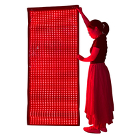 Tapis de luminothérapie infrarouge LED rouge 660-850 nm de grande taille 180 cm, couverture enveloppante pour soulager le corps, améliorer la santé et favoriser un meilleur sommeil