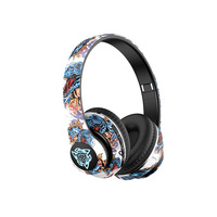 Casque supra-auriculaire style graffiti, éclairage RGB, ANC, design tendance de style chinois 5.4, best-seller transfrontalier
