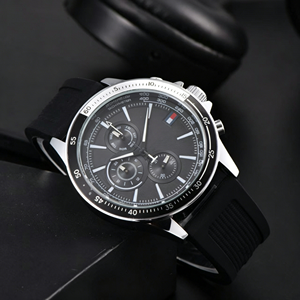 Reloj de Pulsera de Cuarzo Clásico para Hombre con Correa de Silicona, Venta al Por Mayor OEM, Reloj de Moda Clásico GZ RTS, Pedidos Mixtos al Por Mayor - Product Image 2