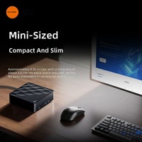 Lecoo Mini PC12 Generasi Intel N100 (Hingga 3.4GHz) 4C/4T 8GB DDR4 256GB M.2 SSD Desktop Terpisah Untuk Bisnis Sistem Operasi DOS WiFi