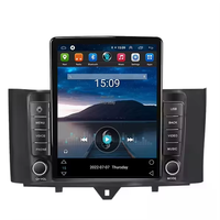 Reproductor de DVD para Auto Estilo Tesla 4+64G, Video para Auto para Benz Smart Fortwo 2011-2015, Radio para Auto con WIFI, Audio FM RDS, Carplay, BT Estéreo, 4G LTE