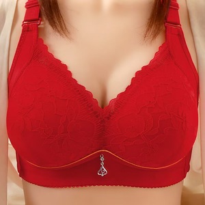 Reggiseni da donna plus-size all'ingrosso della fabbrica, biancheria intima del petto raccolta di alta qualità, reggiseni comodi senza cerchi. - Product Image 3