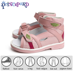 Sandales orthopédiques d'été Princepard roses à bout ouvert <span class=keywords><strong>pour</strong></span> filles, respirantes avec semelles orthopédiques, sandales bébé tendance - Product Image 3