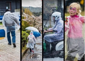 Gran oferta, paquete de 4 piezas, capa de lluvia transparente para Poncho para adultos, de plástico impermeable para emergencia Poncho, paquete para excursiones al aire libre - Product Image 2