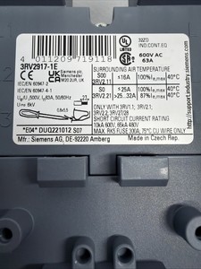 ระบบอัตโนมัติทางอุตสาหกรรม SIRIUS 3 เฟส บัสบาร์ อินฟีด PLC 3RV29171E 3RV2917-1E พร้อมความเชี่ยวชาญทางเทคนิคที่ครอบคลุมและประสบการณ์ที่มีรากฐานลึก - Product Image 5
