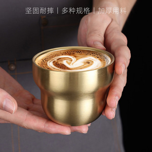 Stainless Steel Coffee Cups Round Double Wall Insulated For Tea Beer Beverage Party Use - Product Image 5