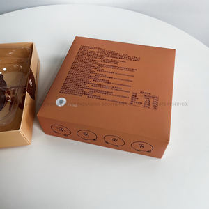 Impresión de patrón de oso, precio al por mayor, pastel de alegría, pastel de chocolate, pastelería, regalo para niños, caja de papel personalizada con posavasos para panadería - Product Image 5